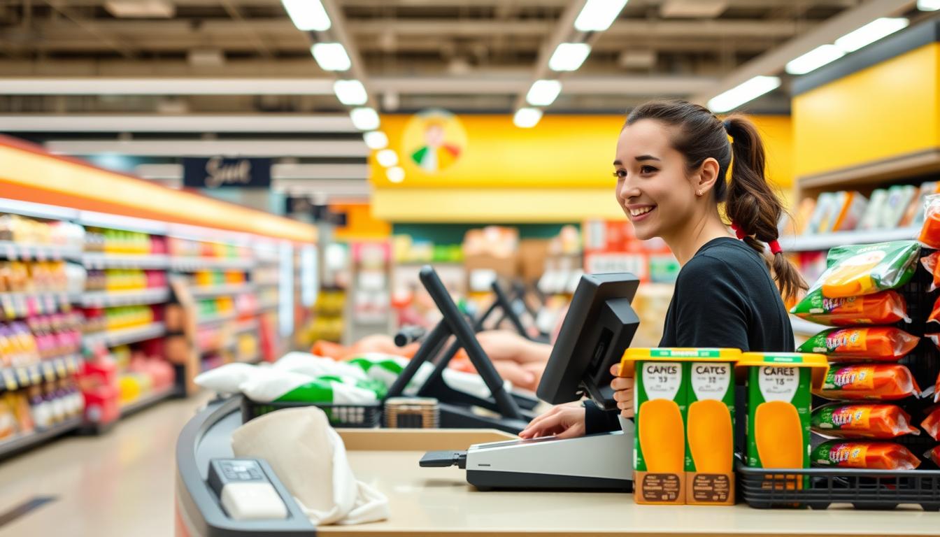 Beschäftigung als Kassierer