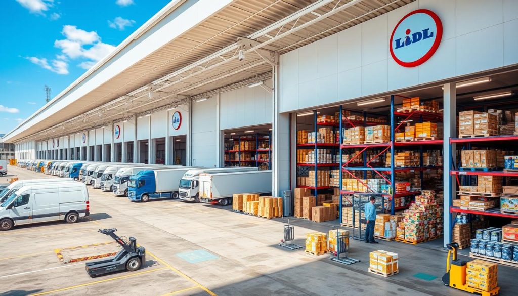 Logistikstelle bei Lidl